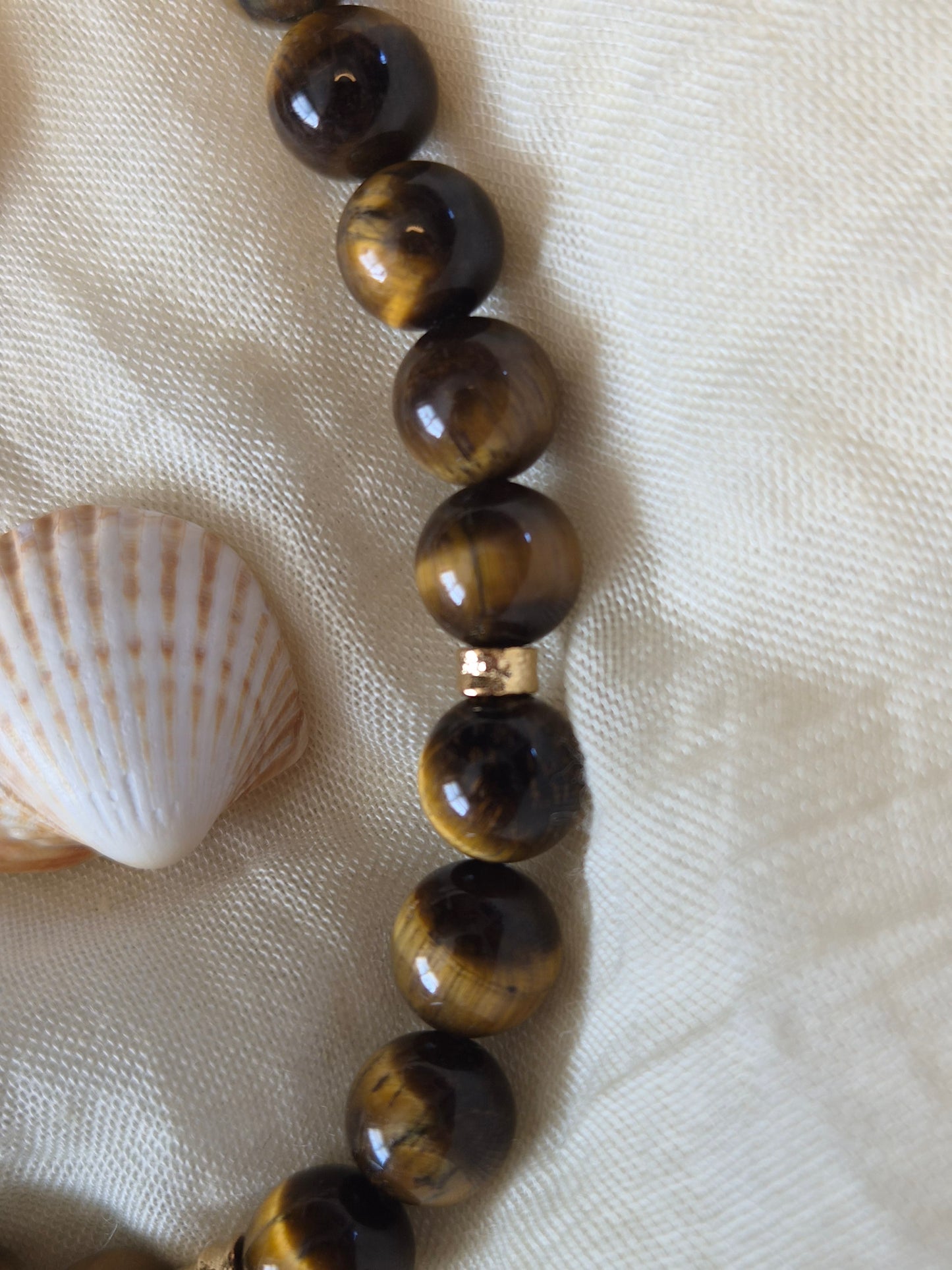 Valora Tigers Eye Chunky Beaded Necklace