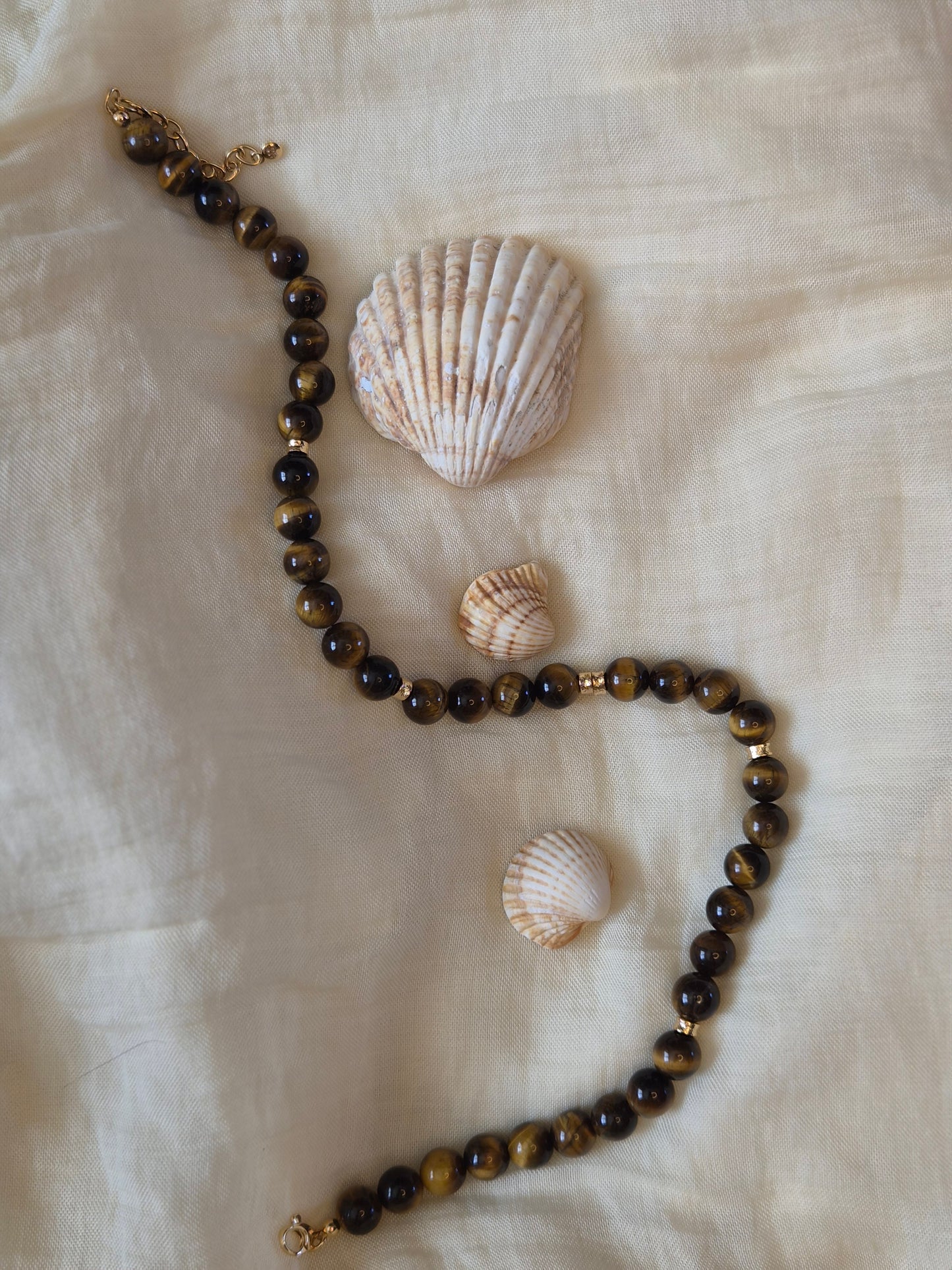 Valora Tigers Eye Chunky Beaded Necklace